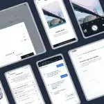 interface moderne page d'accueil