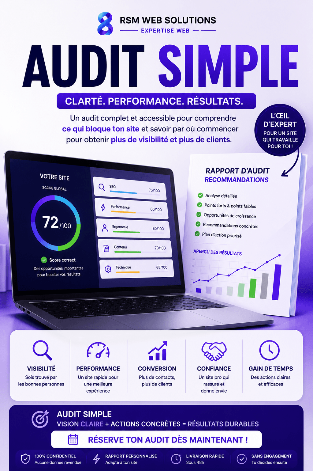Audit Expert de Site Web – Rapport Complet & Feuille de Route | RSM Web Solutions 1 Audit Expert de Site Web – Rapport Complet & Feuille de Route | RSM Web Solutions