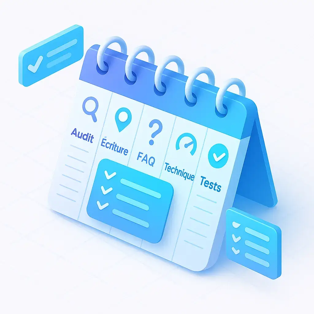 Plan d'action semaine par semaine pour optimiser son site pour la recherche vocale