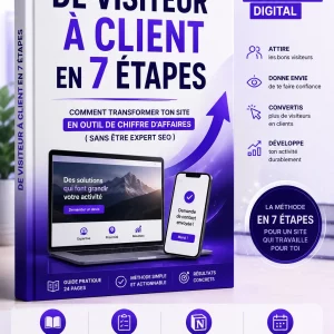 Ebook De visiteur à client en 7 étapes - Transformer son site en outil de chiffre d'affaires