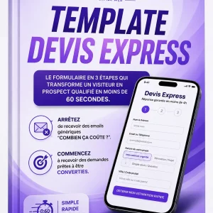 Template Devis Express RSM Web Solutions - Formulaire de devis en 3 étapes pour artisans et indépendants